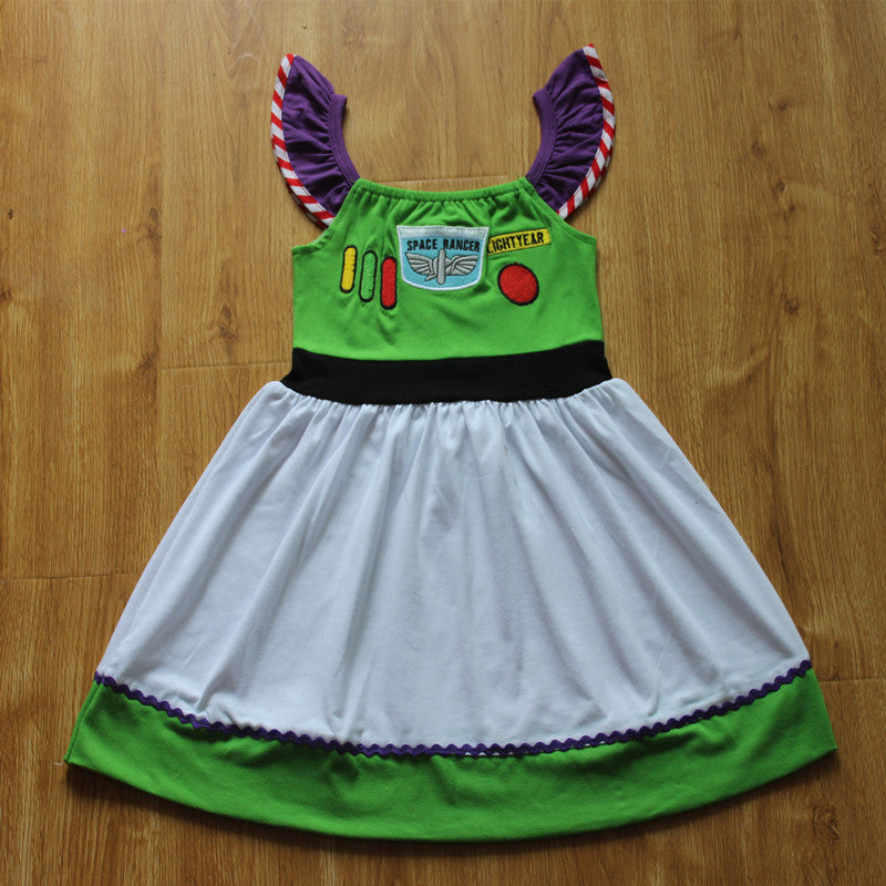 2019 Girls Summer  Dress Princess Cosply Birthday Dresses Costume for Kids Clothing Children Party Dresses