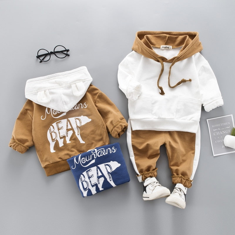 Children Clothing 2019 Autumn Winter Toddler Boy Clothes Hooded+Pant Outfit Kids Clothes Suit For Boys Clothing Set 1 2 3 4 Year