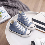 Kids Shoes For Girl Baby Sneakers 2019 Spring Fashion High Toe Canvas Toddler Boy Shoes Children Classical Girls Canvas Shoes