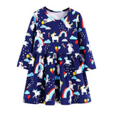 Girls Dress Long Sleeve Baby Girls Clothes Reversible Sequined Princess Dress Christmas Costume for Kids Clothing Children Dress