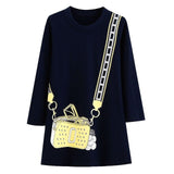 Girls Dress Long Sleeve Baby Girls Clothes Reversible Sequined Princess Dress Christmas Costume for Kids Clothing Children Dress