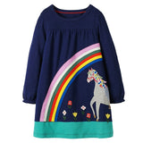 Girls Dress Long Sleeve Baby Girls Clothes Reversible Sequined Princess Dress Christmas Costume for Kids Clothing Children Dress