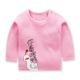 Brand Baby Long Sleeve Girls T-shirts  Kids Clothes Clothing Child Rabbit Print Costume Top Tees
