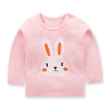 Brand Baby Long Sleeve Girls T-shirts  Kids Clothes Clothing Child Rabbit Print Costume Top Tees