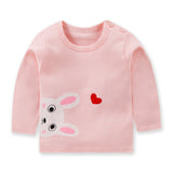 Brand Baby Long Sleeve Girls T-shirts  Kids Clothes Clothing Child Rabbit Print Costume Top Tees