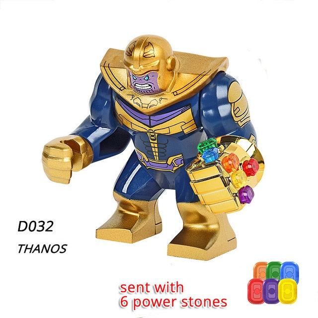 Thanos Captain Marvel Avengers 4 Endgame Block Iron Man Hulk Spiderman Captain America Building Blocks Figures Toys For Kids
