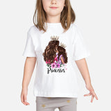 Super Mom Baby Girls T Shirt Mother and Baby Love Life Vogue Kawaii Printed T-Shirts Mommy's Love Kids White Clothing Child Tops
