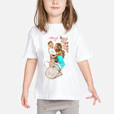 Super Mom Baby Girls T Shirt Mother and Baby Love Life Vogue Kawaii Printed T-Shirts Mommy's Love Kids White Clothing Child Tops