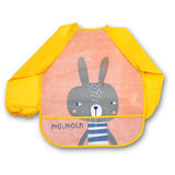 Cartoon Baby Bibs Apron Adjustable Burp Cloths Feeding with Long Sleeves Baby Accessories Stuff Cute Animals bavoir toddler kids