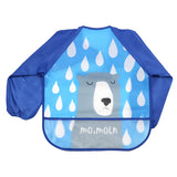 Cartoon Baby Bibs Apron Adjustable Burp Cloths Feeding with Long Sleeves Baby Accessories Stuff Cute Animals bavoir toddler kids