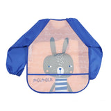 Cartoon Baby Bibs Apron Adjustable Burp Cloths Feeding with Long Sleeves Baby Accessories Stuff Cute Animals bavoir toddler kids