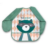 Cartoon Baby Bibs Apron Adjustable Burp Cloths Feeding with Long Sleeves Baby Accessories Stuff Cute Animals bavoir toddler kids
