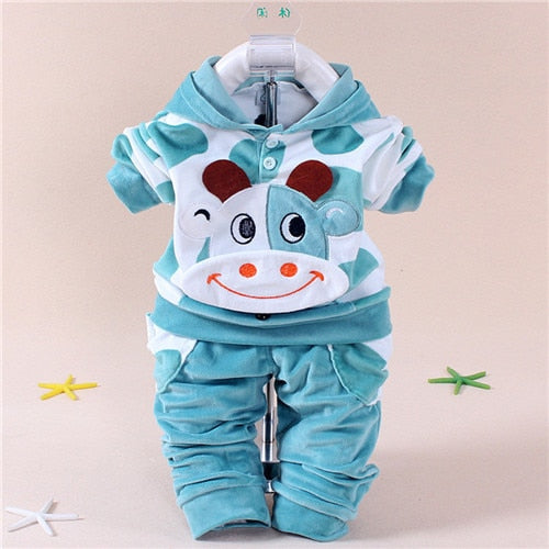 Kids Clothes Autumn Winter Baby Boys Clothes Sets Children Clothing Sets Baby Girls Sport Suit T-shirt+Pants 2Pcs Outfit Suit