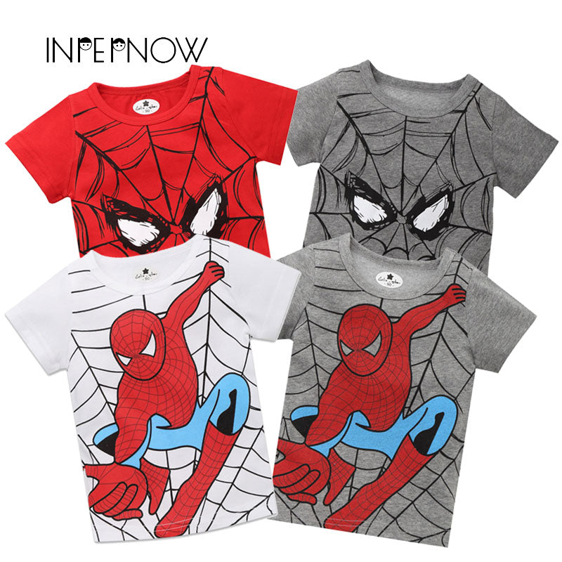 INPEPNOW 2019 Spiderman Shirt Boys T Shirt Cartoon Kids Tshirt Sequin T-Shirts for Girls/Boy Child T-Shirt for Children Clothing