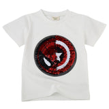 INPEPNOW 2019 Spiderman Shirt Boys T Shirt Cartoon Kids Tshirt Sequin T-Shirts for Girls/Boy Child T-Shirt for Children Clothing