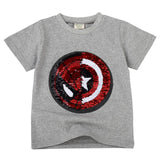 INPEPNOW 2019 Spiderman Shirt Boys T Shirt Cartoon Kids Tshirt Sequin T-Shirts for Girls/Boy Child T-Shirt for Children Clothing