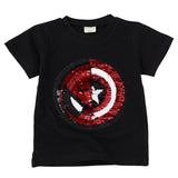 INPEPNOW 2019 Spiderman Shirt Boys T Shirt Cartoon Kids Tshirt Sequin T-Shirts for Girls/Boy Child T-Shirt for Children Clothing