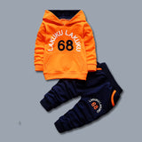 Toddler Tracksuit Autumn Baby Clothing Sets Children Boys Girls Fashion Brand Clothes Kids Hooded T-shirt And Pants 2 Pcs Suits