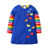 VIKITA Kids Girls Dress Baby Children Toddler Princess Dress Vestidos Children's Clothing Girls Winter Dresses 2-8Y LH5805 MIX