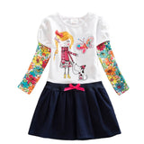 VIKITA Kids Girls Dress Baby Children Toddler Princess Dress Vestidos Children's Clothing Girls Winter Dresses 2-8Y LH5805 MIX