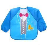 Baby Bibs Waterproof EVA Full Sleeve Bibs Children Apron Long Sleeve Feeding Bibs Kids Eating Breastplate Kid Baby Cloth Stuff