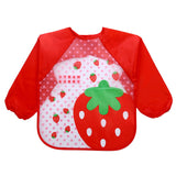 Baby Bibs Waterproof EVA Full Sleeve Bibs Children Apron Long Sleeve Feeding Bibs Kids Eating Breastplate Kid Baby Cloth Stuff