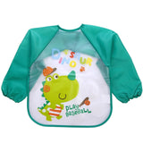 Baby Bibs Waterproof EVA Full Sleeve Bibs Children Apron Long Sleeve Feeding Bibs Kids Eating Breastplate Kid Baby Cloth Stuff