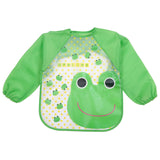 Baby Bibs Waterproof EVA Full Sleeve Bibs Children Apron Long Sleeve Feeding Bibs Kids Eating Breastplate Kid Baby Cloth Stuff