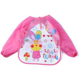 Baby Bibs Waterproof EVA Full Sleeve Bibs Children Apron Long Sleeve Feeding Bibs Kids Eating Breastplate Kid Baby Cloth Stuff