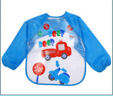 Baby Bibs Waterproof EVA Full Sleeve Bibs Children Apron Long Sleeve Feeding Bibs Kids Eating Breastplate Kid Baby Cloth Stuff