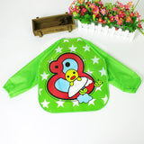 Baby Bibs Waterproof EVA Full Sleeve Bibs Children Apron Long Sleeve Feeding Bibs Kids Eating Breastplate Kid Baby Cloth Stuff