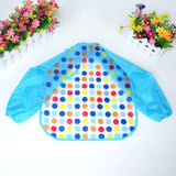 Baby Bibs Waterproof EVA Full Sleeve Bibs Children Apron Long Sleeve Feeding Bibs Kids Eating Breastplate Kid Baby Cloth Stuff