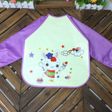 Baby Bibs Waterproof EVA Full Sleeve Bibs Children Apron Long Sleeve Feeding Bibs Kids Eating Breastplate Kid Baby Cloth Stuff