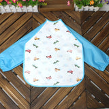 Baby Bibs Waterproof EVA Full Sleeve Bibs Children Apron Long Sleeve Feeding Bibs Kids Eating Breastplate Kid Baby Cloth Stuff
