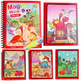 Montessori Coloring Book Doodle & Magic Pen Painting Drawing Board For Kids Toys Magic Water Drawing Book Birthday Gift