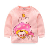 Brand Baby Long Sleeve Girls T-shirts  Kids Clothes Clothing Child Rabbit Print Costume Top Tees