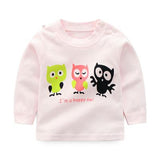 Brand Baby Long Sleeve Girls T-shirts  Kids Clothes Clothing Child Rabbit Print Costume Top Tees