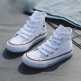 Kids Shoes For Girl Baby Sneakers 2019 Spring Fashion High Toe Canvas Toddler Boy Shoes Children Classical Girls Canvas Shoes