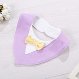 Infant Apron Baby Kids Bibs Burp Boy Girls Newborn Feeding Waterproof Toddlers Soft Bow Burp Tie Stuff Cloth scarf children