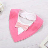 Infant Apron Baby Kids Bibs Burp Boy Girls Newborn Feeding Waterproof Toddlers Soft Bow Burp Tie Stuff Cloth scarf children