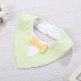 Infant Apron Baby Kids Bibs Burp Boy Girls Newborn Feeding Waterproof Toddlers Soft Bow Burp Tie Stuff Cloth scarf children