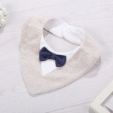Infant Apron Baby Kids Bibs Burp Boy Girls Newborn Feeding Waterproof Toddlers Soft Bow Burp Tie Stuff Cloth scarf children