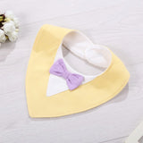 Infant Apron Baby Kids Bibs Burp Boy Girls Newborn Feeding Waterproof Toddlers Soft Bow Burp Tie Stuff Cloth scarf children