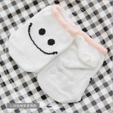 Lytwtw's Baby Floor Boy Girl Kids Children Smile Infant Cotton Anti Skid Slip Toddler Slipper Sock Striped Newborn cheap stuff