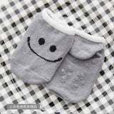 Lytwtw's Baby Floor Boy Girl Kids Children Smile Infant Cotton Anti Skid Slip Toddler Slipper Sock Striped Newborn cheap stuff