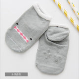 Lytwtw's Baby Floor Boy Girl Kids Children Smile Infant Cotton Anti Skid Slip Toddler Slipper Sock Striped Newborn cheap stuff