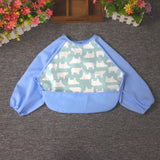 Cartoon Baby Bibs Apron Adjustable Burp Cloths Feeding with Long Sleeves Baby Accessories Stuff Cute Animals bavoir toddler kids