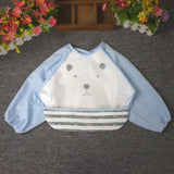 Cartoon Baby Bibs Apron Adjustable Burp Cloths Feeding with Long Sleeves Baby Accessories Stuff Cute Animals bavoir toddler kids