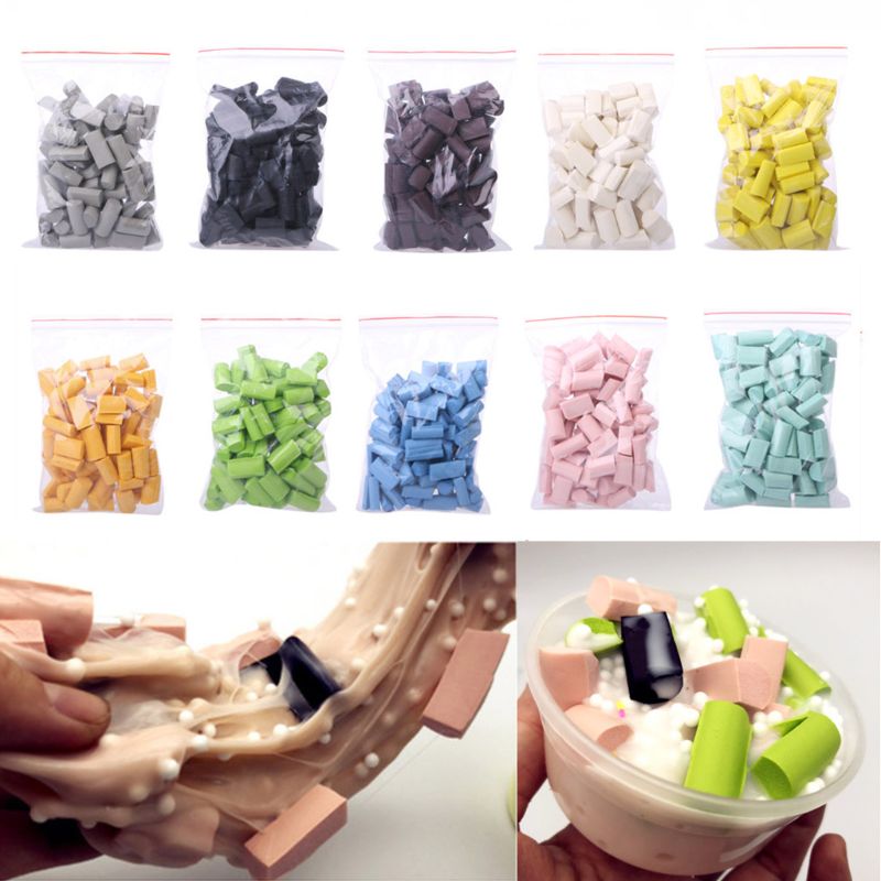 New 70pcs Sponge Beads Supplies DIY Slime Accessories For Slime Stuff Foam slime container for kids fluffy slime