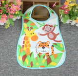 Cartoon Baby Bibs Apron Adjustable Burp Cloths Feeding with Long Sleeves Baby Accessories Stuff Cute Animals bavoir toddler kids
